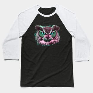 Moon Owl Baseball T-Shirt